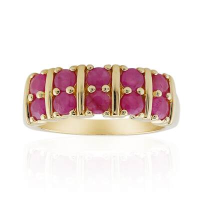 Bague en argent et Rubis de Birmanie