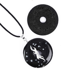 Accessoire en argent et Perle de lave