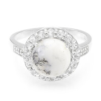 Bague en argent et Agate dendritique