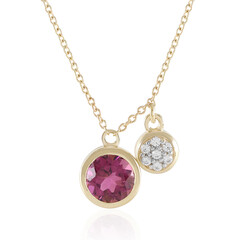Collier en or et Tourmaline rose