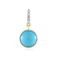 Pendentif en or et Turquoise Sleeping Beauty