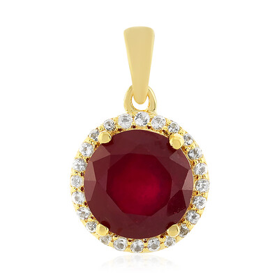 Pendentif en argent et Rubis de Madagascar