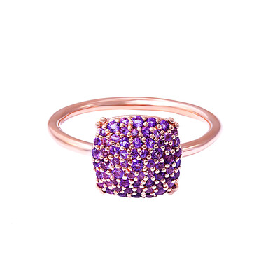 Bague en argent et Améthyste