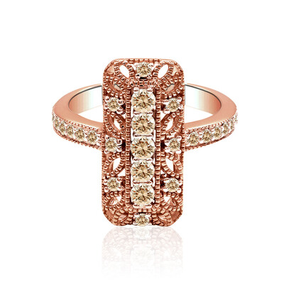 Bague en or et Diamant rose de France SI1 d'Argyle  (Annette)