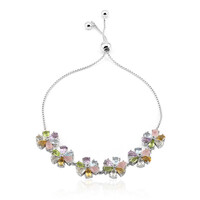 Bracelet en argent et Péridot de Birmanie