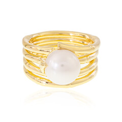Bague en argent et Perle de culture d'eau douce