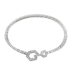 Bracelet en argent et Zircon (Adela Silber)