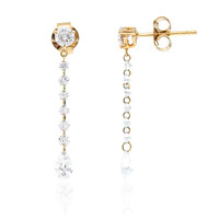 Boucles d'oreilles en or et Diamant SI1 (H) (de Melo)