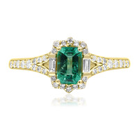 Bague en or et Emeraude de Zambie AAA (CIRARI)