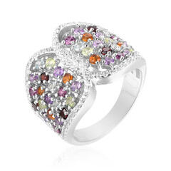 Bague en argent et Grenat Rhodolite