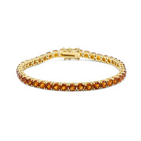 Bracelet en argent et Citrine Madère