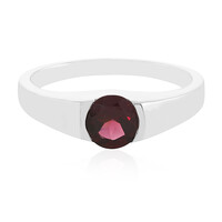 Bague en argent et Rubis de Madagascar