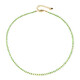 Collier en argent et Diopside de Russie