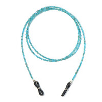 Accessoire en argent et Apatite bleu néon