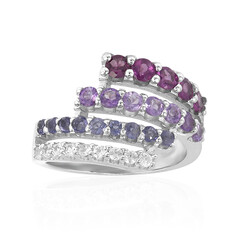 Bague en argent et Grenat Rhodolite