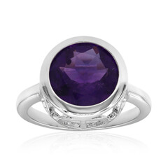 Bague en argent et Améthyste de Zambie