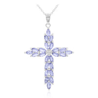 Collier en argent et Tanzanite