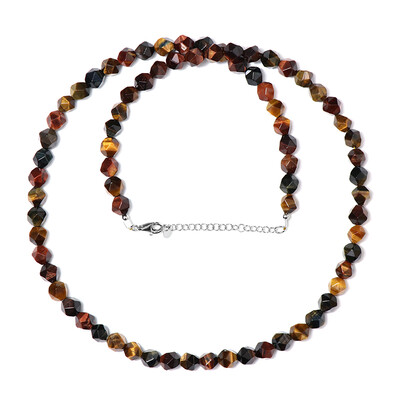 Collier en argent et Œil de Tigre