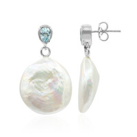 Boucles d'oreilles en argent et Perle de culture d'eau douce (TPC)