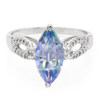 Bague en argent et Topaze Neptune