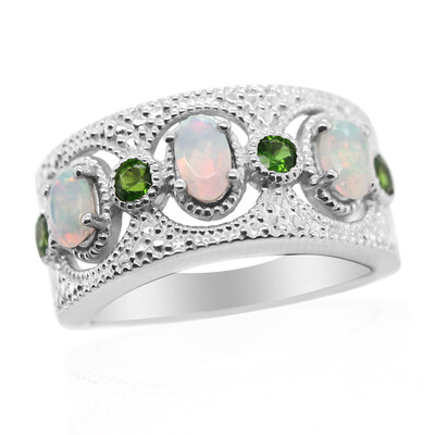 Bague en argent et Opale Welo