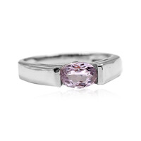 Bague en argent et Kunzite du Brésil