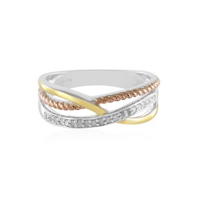Bague en argent et Diamant I3 (J)