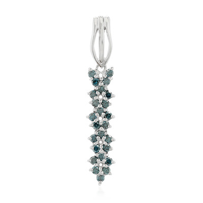 Pendentif en argent et Diamant fantaisie