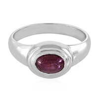Bague en argent et Rubis étoilé de Channapatna