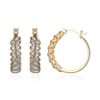 Boucles d'oreilles en laiton et Diamant I3 (I) (Juwelo Style)