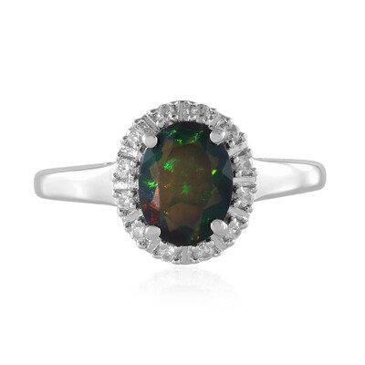 Bague en argent et Opale Mezezo