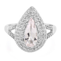 Bague en argent et Morganite