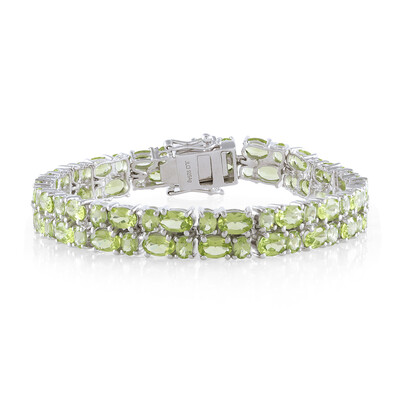 Bracelet en argent et Péridot