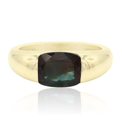 Bague en or et Tibétanite verte