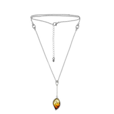 Collier en argent et Ambre baltique (dagen)