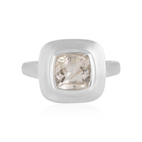 Bague en argent et Quartz rutile (Cheveux de Vénus)