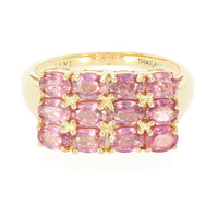 Bague en or et Saphir Padparadscha non chauffé (AMAYANI)