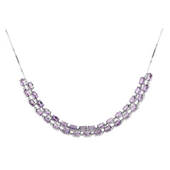 Collier en argent et Améthyste