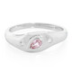 Bague en argent et Saphir Padparadscha
