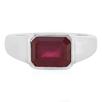 Bague en argent et Rubis de Madagascar