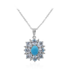 Collier en argent et Turquoise arizona