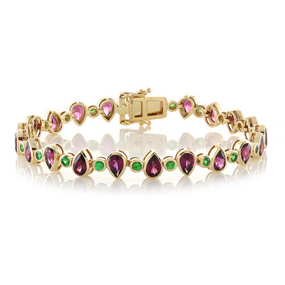Bracelet en or et Grenat Rhodolite (Adela Gold)