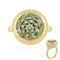 Bague en argent et Améthyste verte