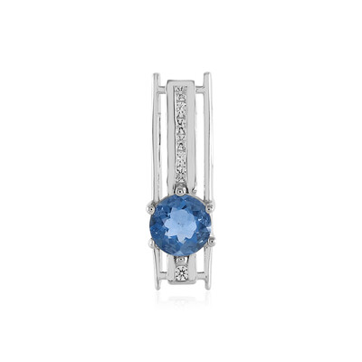 Pendentif en argent et Fluorite à couleur changeante (MONOSONO COLLECTION)