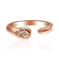 Bague en or et Diamant rose de France SI1 d'Argyle 