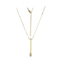 Collier en argent et Zircon (Adela Silber)