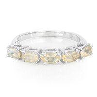 Bague en argent et Pierre soleil lunaire