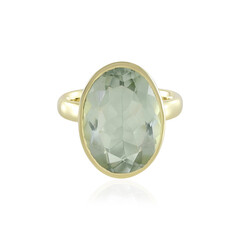 Bague en argent et Améthyste verte