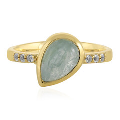 Bague en argent et Aigue-marine