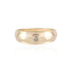 Bague en or et Diamant chocolat I2